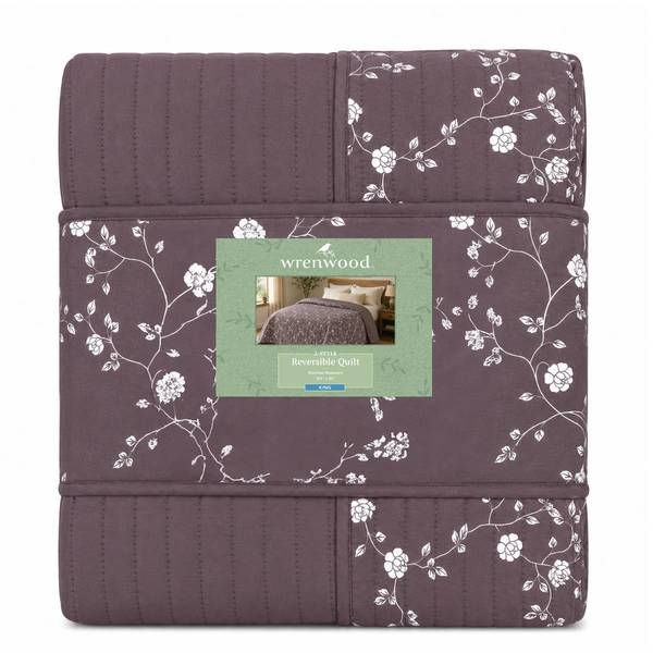 Photo of Reversible Quilt, King, White