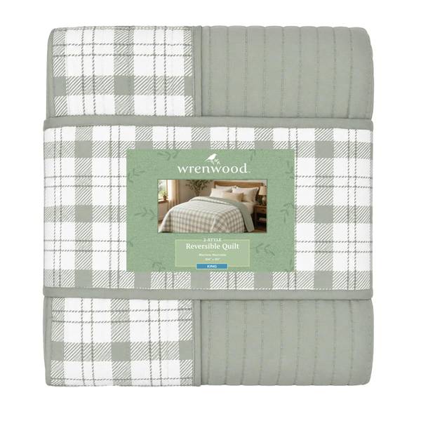 Photo of Reversible Quilt, King Size, Sage