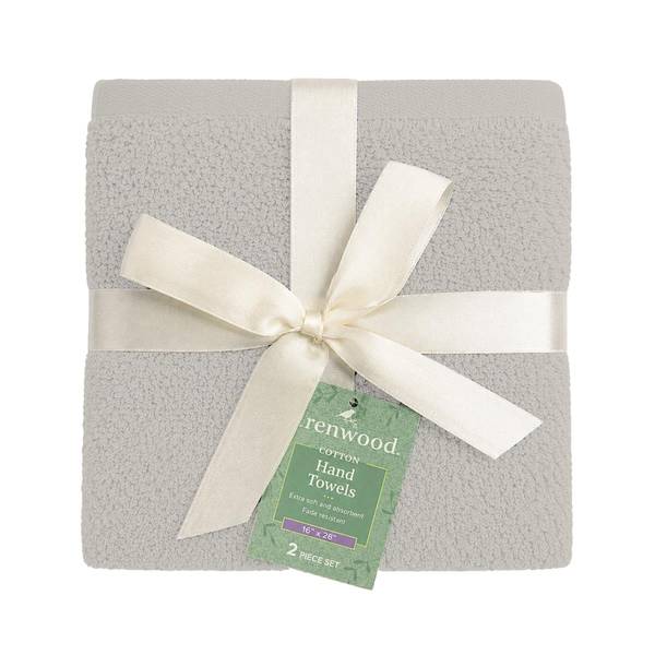 Photo of 2-Pack Hand Towels, Gray