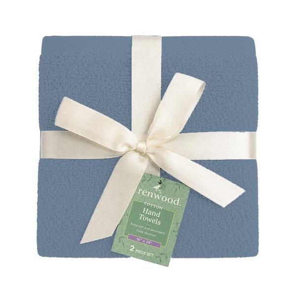 Photo of 2-Pack Hand Towels, Denim