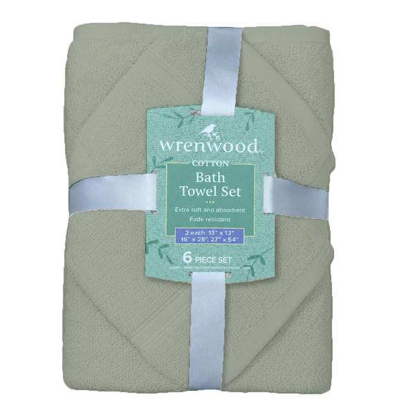 Photo of 6-pack Bath Towels Set, Sage