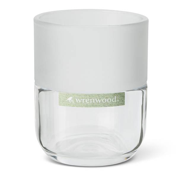 Photo of Glass 1/2 Matte, 1/2 Glossy Tumbler Clear - Cairo