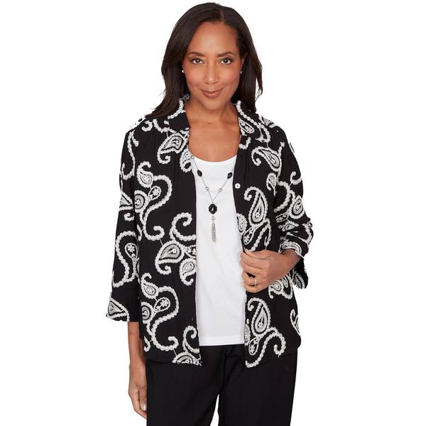 Photo of Women's Paisley Embroidered Two In One