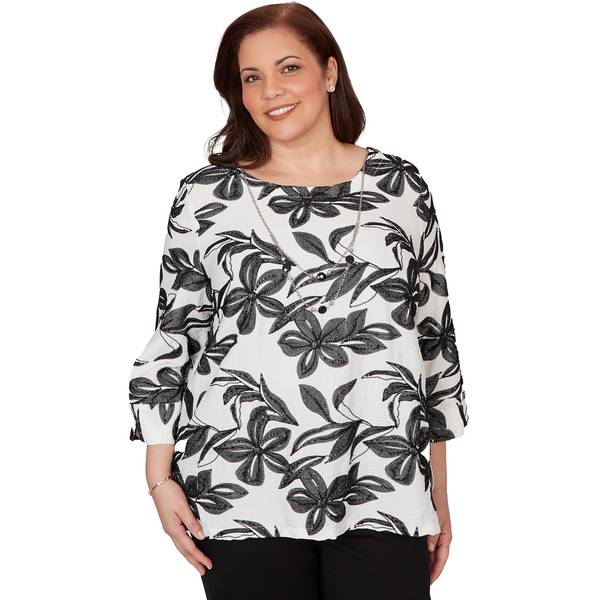 Photo of Women's Flower Embroidered Woven Top