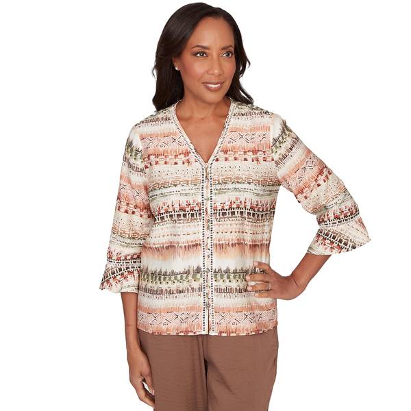 Photo of Women's Biadere Texture Woven Top