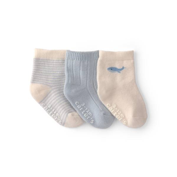Photo of Infant Boy's 3pk Socks Blue/White