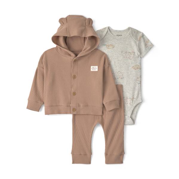 Photo of Infant Kids' 3-Piece Bear Long-Sleeve Layering Set