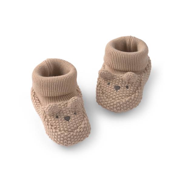 Photo of Infant Crochet Bear Booties-Cream