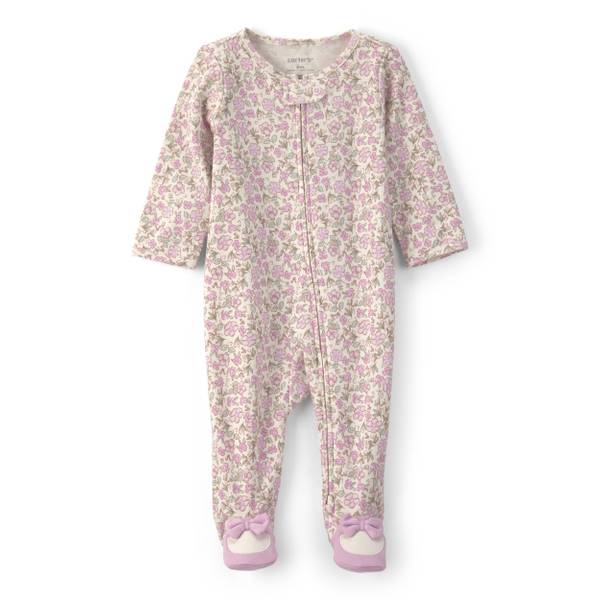 Photo of Infant Girl's Sleep N Play Floral ivory/purple