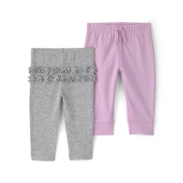 Photo of 2-Pack Infant Girl's Bottoms - Pink/Grey
