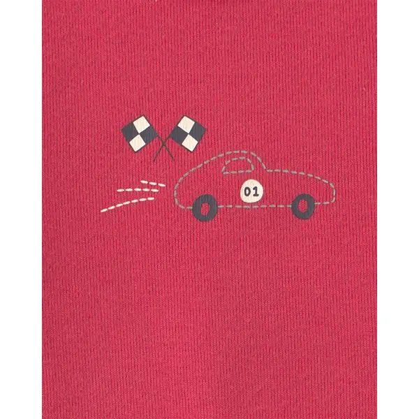 Carter's 3-Piece Race Car Bodysuit & Pant Set - Gray/Red