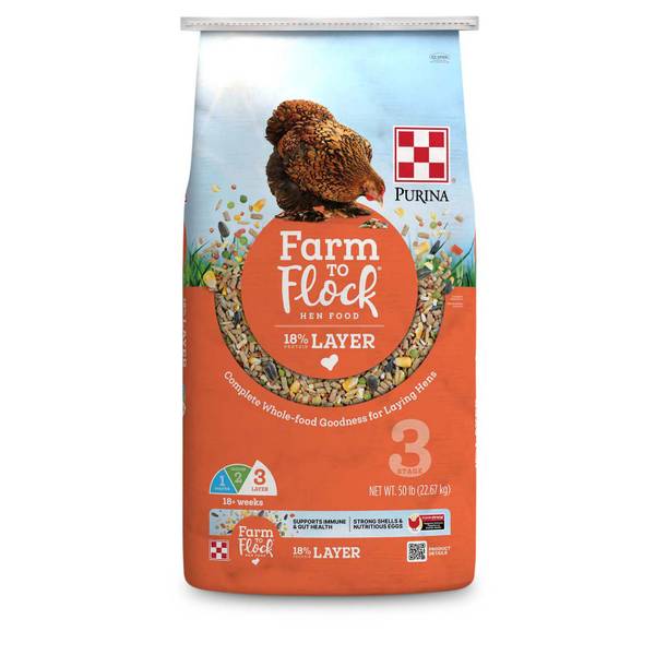 Photo of Farm to Flock 18% Layer Hen Food, 50 lb