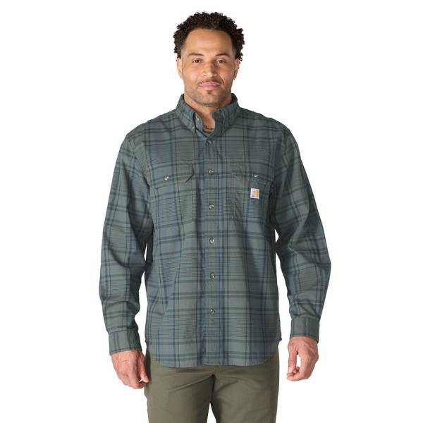 Carhartt Men's Fort Loose Long Sleeve Plaid Shirt