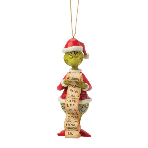 Jim Shore Grinch Grinch with List - Multi