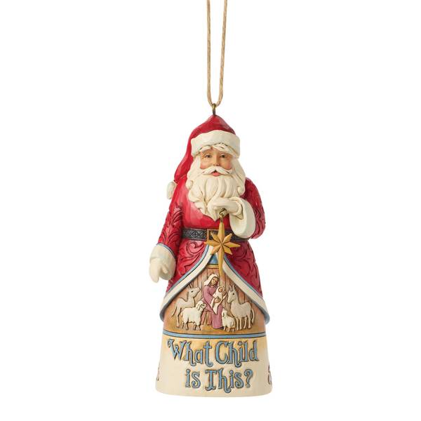 Photo of Jim Shore What Child Is This Santa Ornament