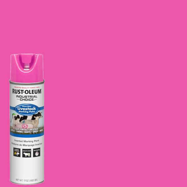 Photo of 17 oz Industrial Choice Livestock Fluorescent Pink Marking Paint