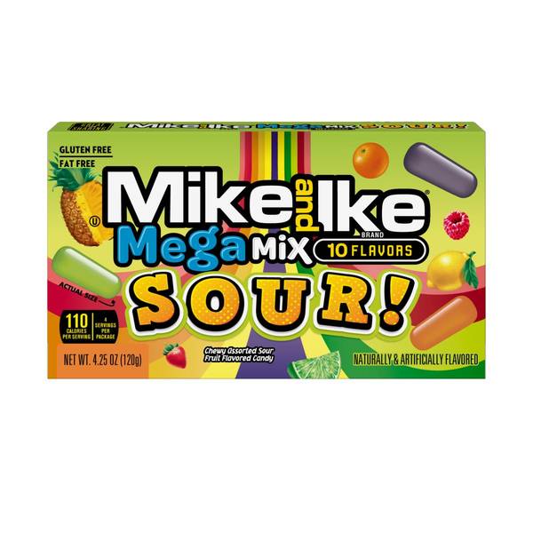 Photo of Mike & Ike Sour Mega Mix- 4.25oz Theatre Box