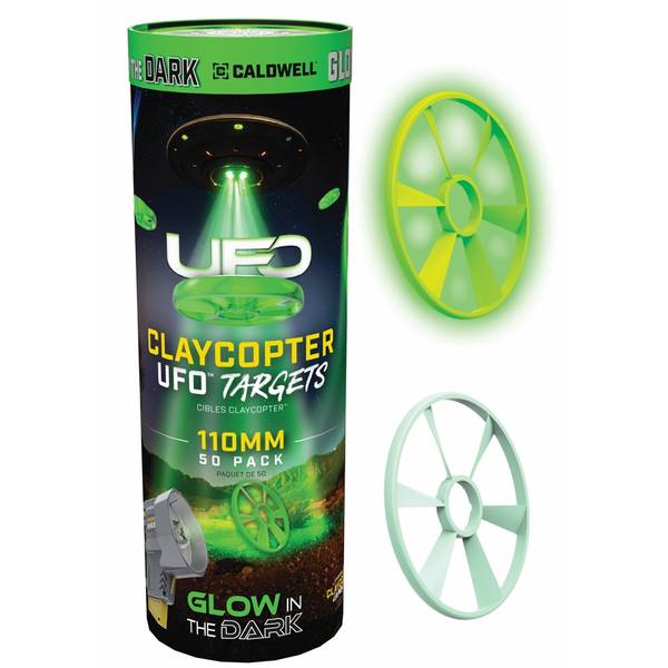 Caldwell ClayCopter UFO Glowing 110mm Clay Target Discs