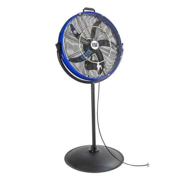 Photo of 20 In. 3-Speed Tilting Outdoor Rated 3-IN-1 Pedestal Fan with Misting Kit
