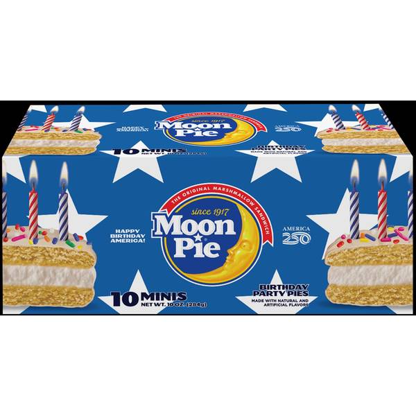 Photo of Birthday Cake Mini Moon Pies 10ct