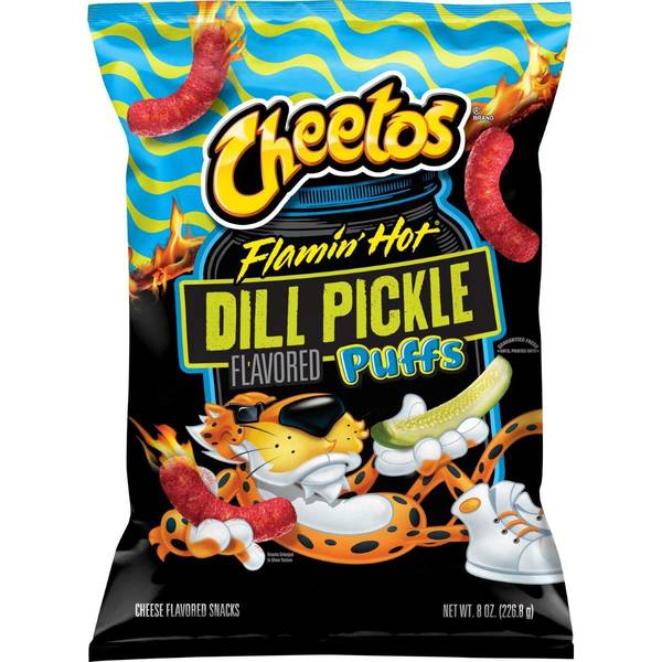 Photo of 8oz Flamin' Hot Dill Pickle Cheeto Puffs