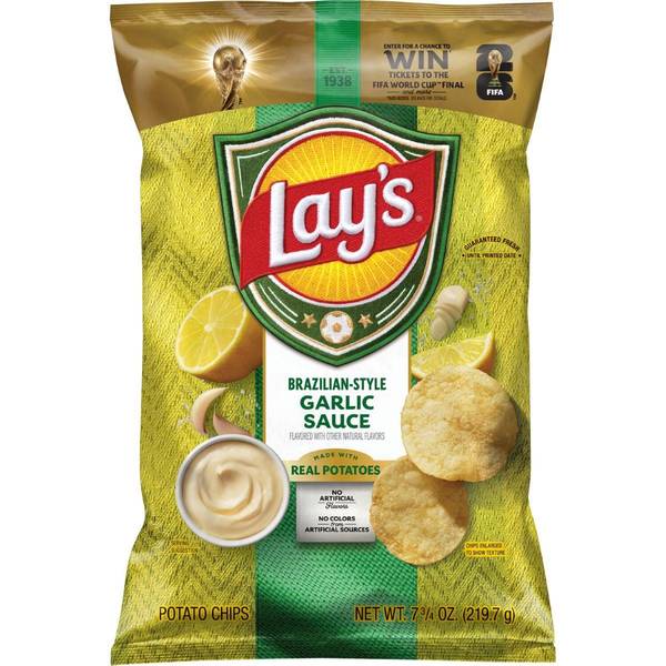 Photo of 7.75oz Lays Brazil Style Garlic Sauce Chips