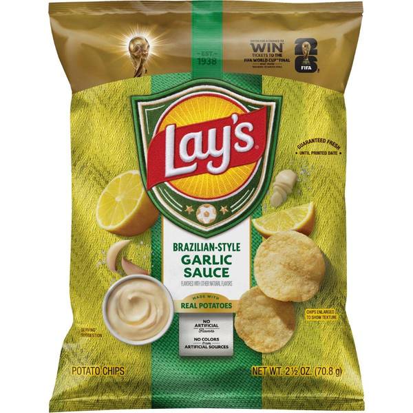 Photo of 2.5oz Lays Brazil Style Garlic Sauce Chips