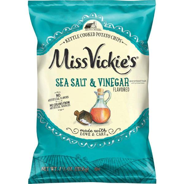 Photo of 7.5oz Miss Vickie's Sea Salt & Vinegar Kettle Chips