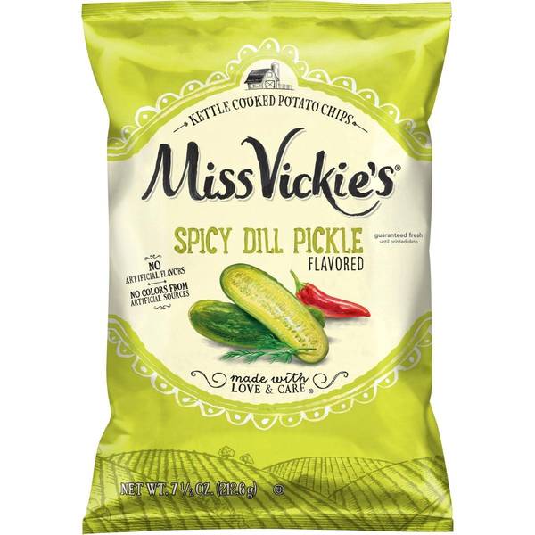 Photo of 7.5oz Miss Vickie's Spicy Dill Pickle Kettle Chips