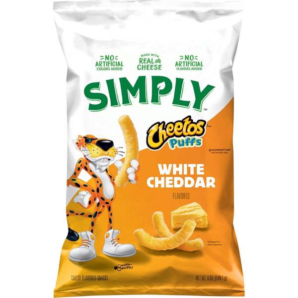 Photo of 6oz Simply Cheetos White Cheddar Puffs