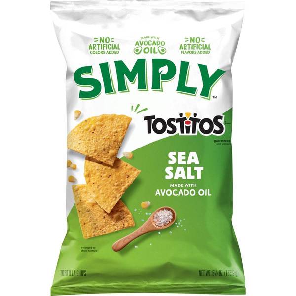 Photo of 5.5oz Simply Tostitos Sea Salt and Avocado Oil Tortilla Chips