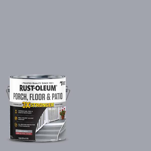 Photo of 1 Gallon Porch, Floor & Patio Premium Coating Semi-Gloss Light Gray