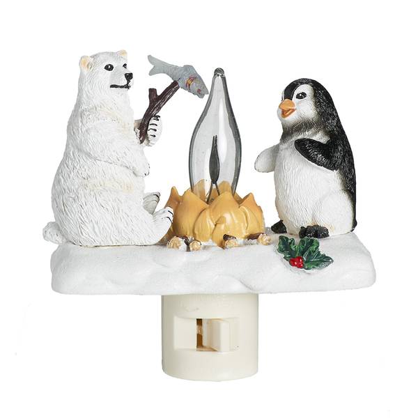 Photo of 4.5" Polar Bear and Penguin Night Light