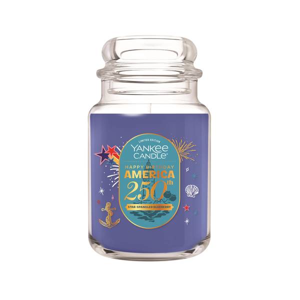 Photo of 22oz Star Spangled Blueberry Jar Candle