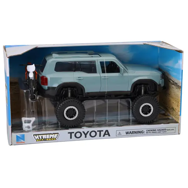 New Ray Xtreme Off-Road 1:18 Toyota Land Cruiser & Dirt Bike Combo