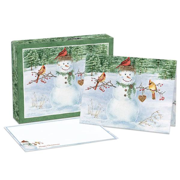 LANG Happy Snowman Boxed Christmas Cards With Envelopes, 5 3/8" x 6 7/8", 18/Pack (1004739)