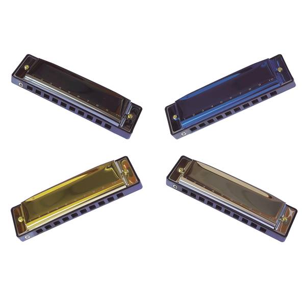 Ready Ace 10 Hole Harmonica Assorted