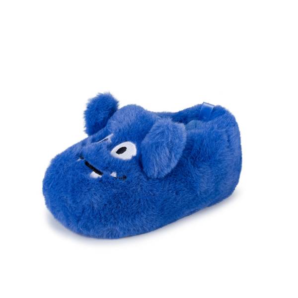 Carter's Boy's Johnny Blue Monster Slippers