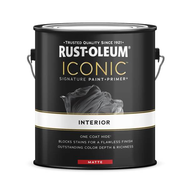 Photo of 1 Gallon Iconic Signature Interior Paint and Primer Matte White Tint Base