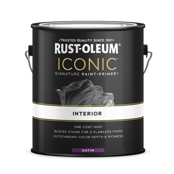 Photo of 1 Gallon Iconic Signature Interior Paint and Primer Satin Accent Tint Base