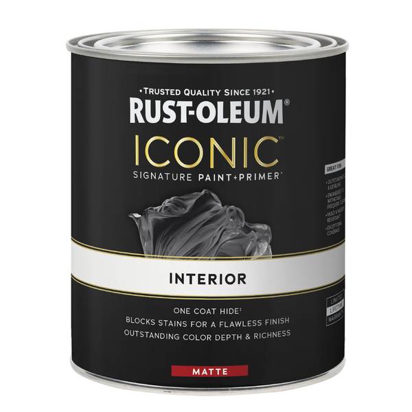 Photo of 1 Quart Iconic Signature Interior Paint and Primer Matte Accent Tint Base