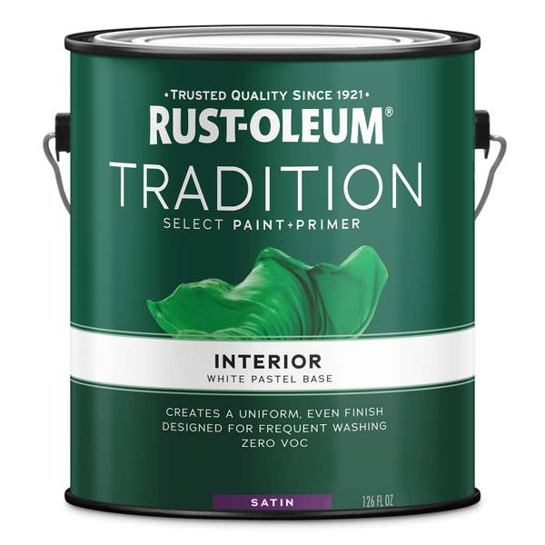 Photo of 1 Gallon Tradition Select Interior Paint and Primer Satin White Tint Base