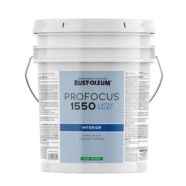 Photo of 5 Gallon ProFocus Commercial Interior Paint Semigloss White Tint Base