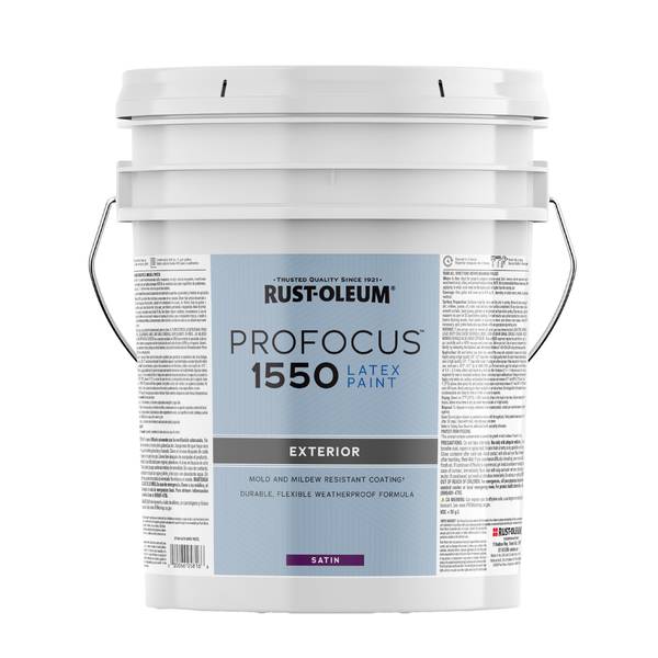 Photo of 5 Gallon ProFocus Commercial Exterior Paint Satin White Tint Base