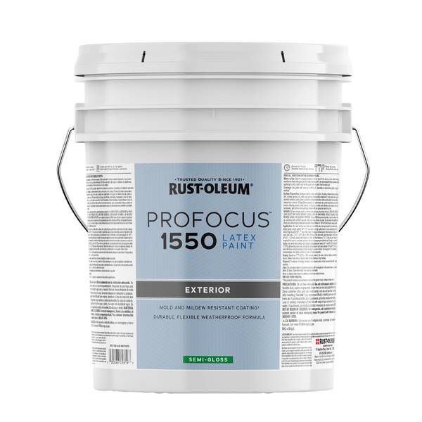 Photo of 5 Gallon ProFocus Commercial Exterior Paint Semi Gloss White Tint Base