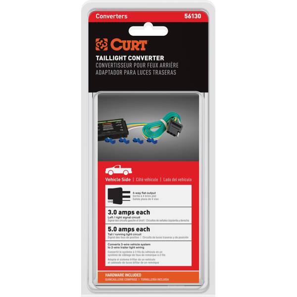 CURT Non-Powered 3-to-2-Wire Taillight Converter