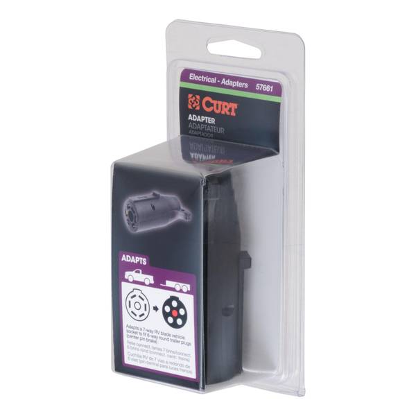 Electrical Adapter, 7-Way, Includes: 4-Way Flat, 4-Way Round, 5-Way Flat