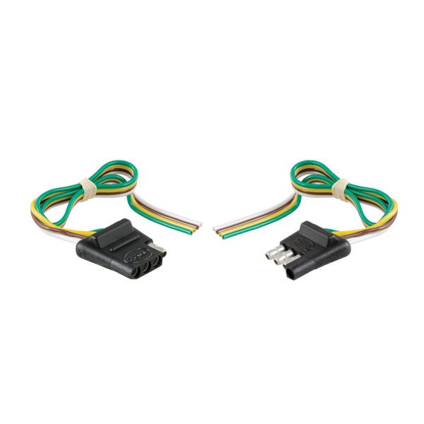 Photo of 4-Way Flat Connector Plug & Socket with 12" Wires Each