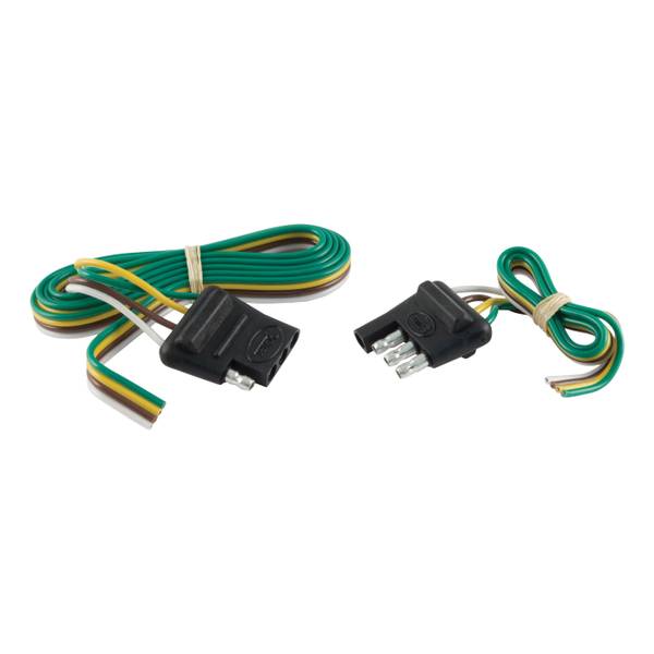 Photo of 4-Way Flat Connector Plug & Socket with 12" & 48" Wires