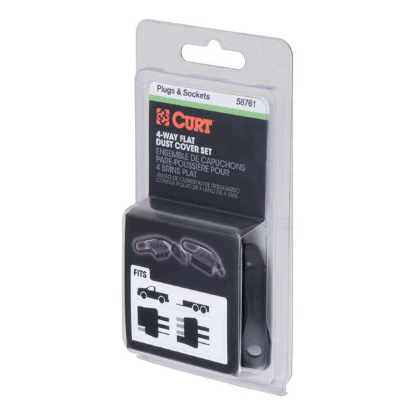 CURT 4-Way Flat Connector Dust Cover Set